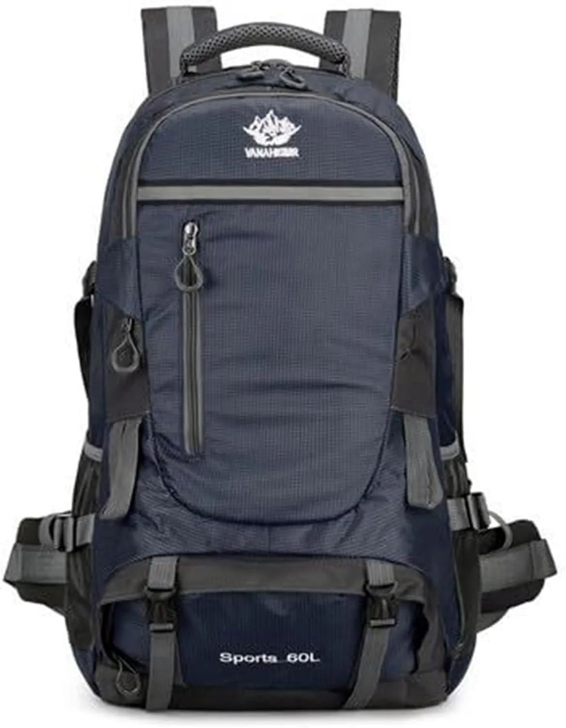 60L Large Camping Backpack,Lightweight Hiking Trekking For Men Women Outdoors Large Capacity Mountaineering Bag(Dark Blue)