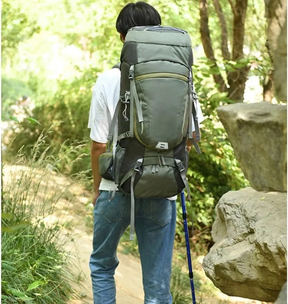 60L Large Hiking Mountaineering Backpack Climbing Hiking Backpack Camping Backpack Sport Outdoor Bag