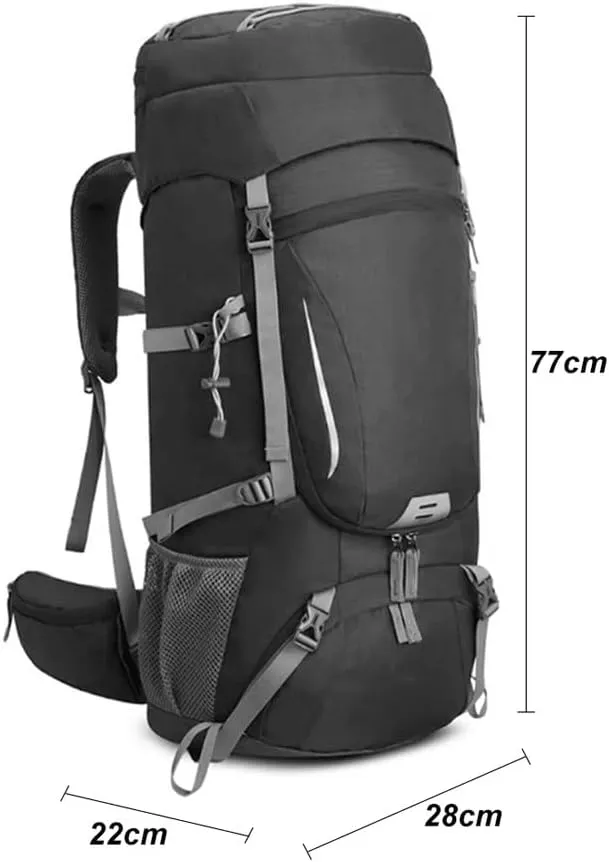 60L Large Hiking Mountaineering Backpack Climbing Hiking Backpack Camping Backpack Sport Outdoor Bag