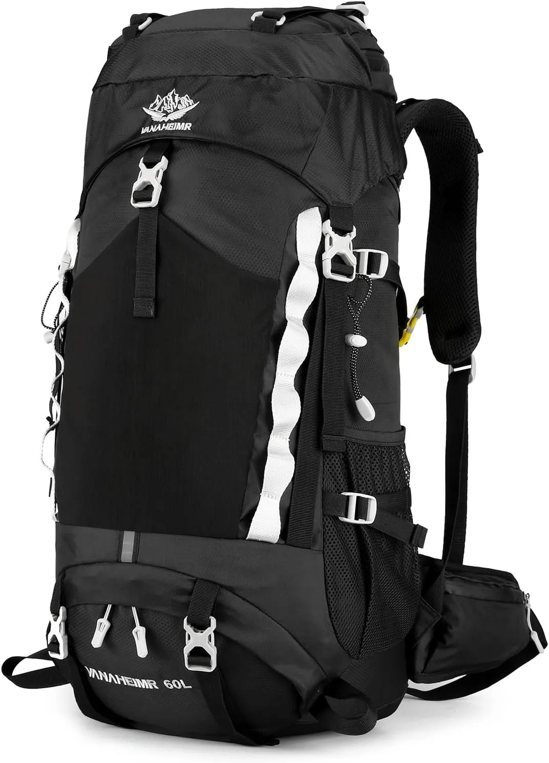 60L Waterproof Hiking Backpack Camping Travel Daypack with Rain Cover for Camping Hiking Travel