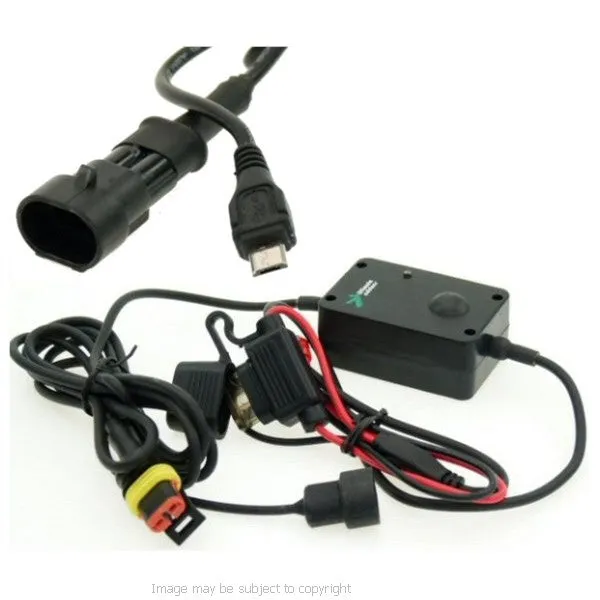 6inch GPS SatNav Motorcycle Straight MICRO USB Powered 15mm Yoke Mount (sku 14162)
