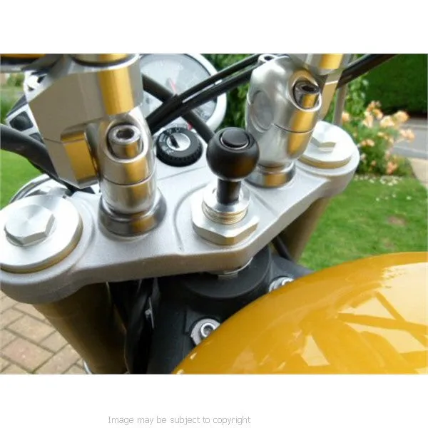 6inch GPS SatNav Motorcycle Straight MICRO USB Powered 15mm Yoke Mount (sku 14162)