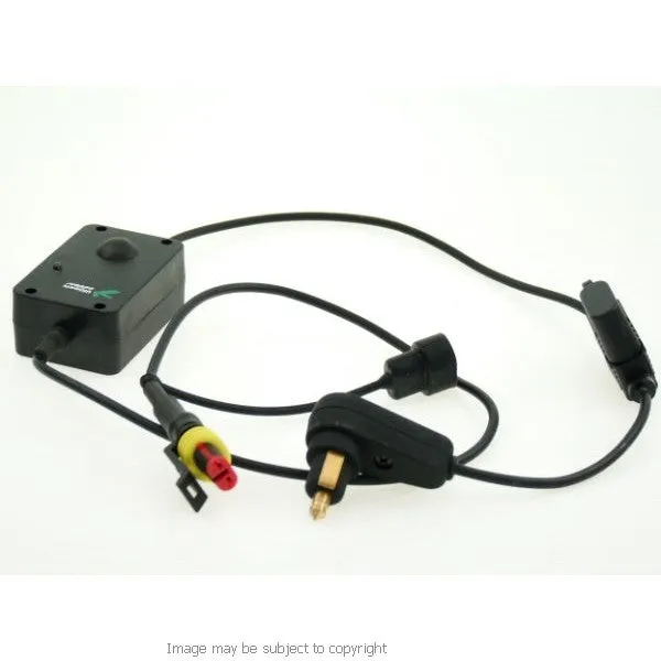 6inch SatNav GPS DIN - Hella Powered Motorcycle Mount - Angled Mini USB (SKU 14152)