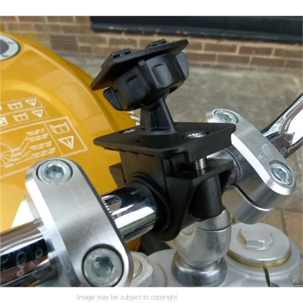 6inch SatNav GPS DIN - Hella Powered Motorcycle Mount - Angled Mini USB (SKU 14152)