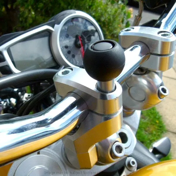 6inch SatNav Motorcycle M8 Powered Handlebar Mount - angled mini USB (sku 14168)