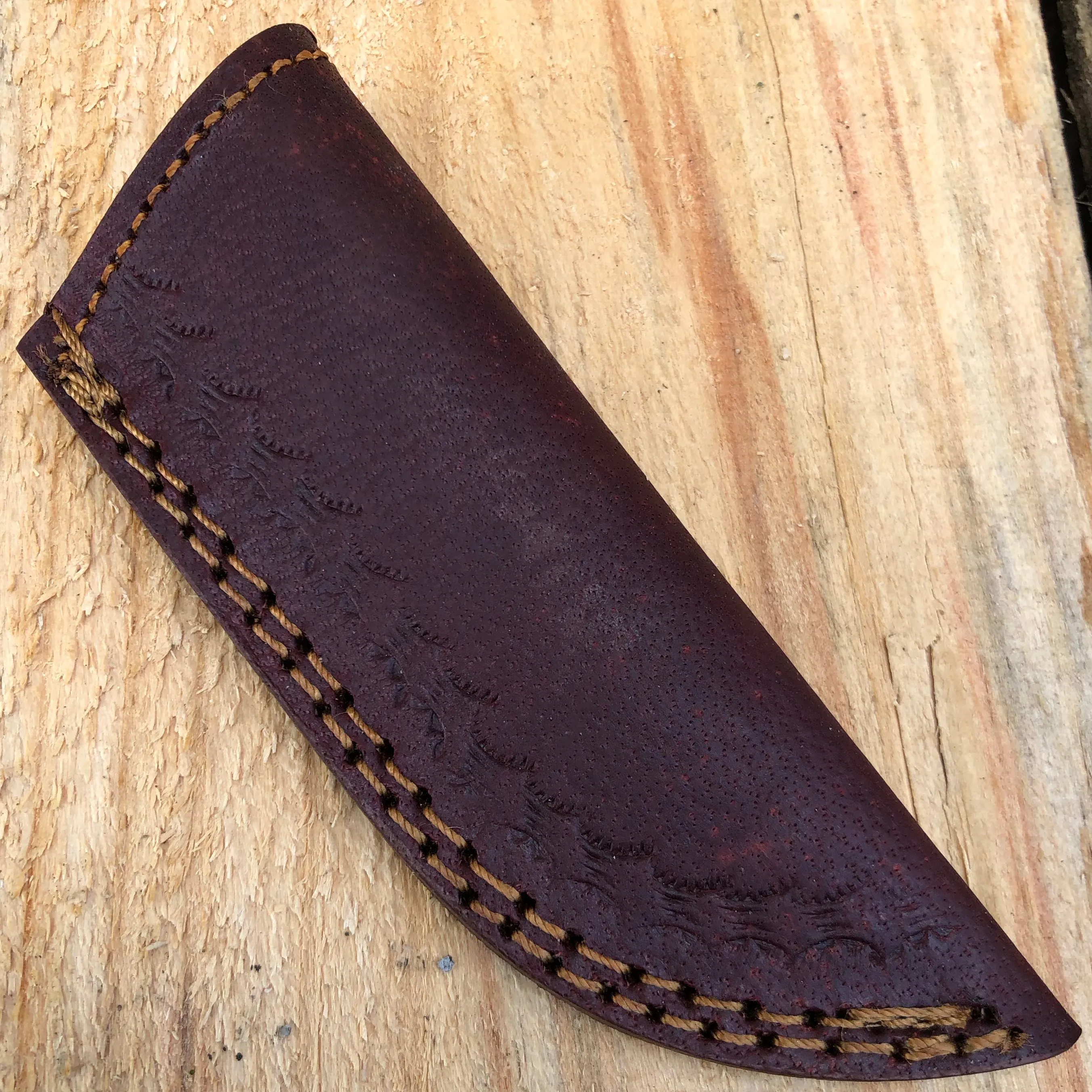 6" DAMASCUS FIXED BLADE Survival Skinner Camping Knife NEW