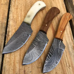 6" DAMASCUS FIXED BLADE Survival Skinner Camping Knife NEW