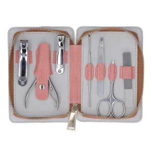 7 Pieces Stainless Steel Manicure Set with High Hardness and Sharpness for Nail Salons Makeup Studios
