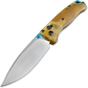 7.4 Inch Folding Pocket Knife, Axis Lock Knife, 440C Stainless Steel Blade and Ultem Handle with Pocket Clip,535 EDC Camping Knife for Survival Hiking(orange PEI)
