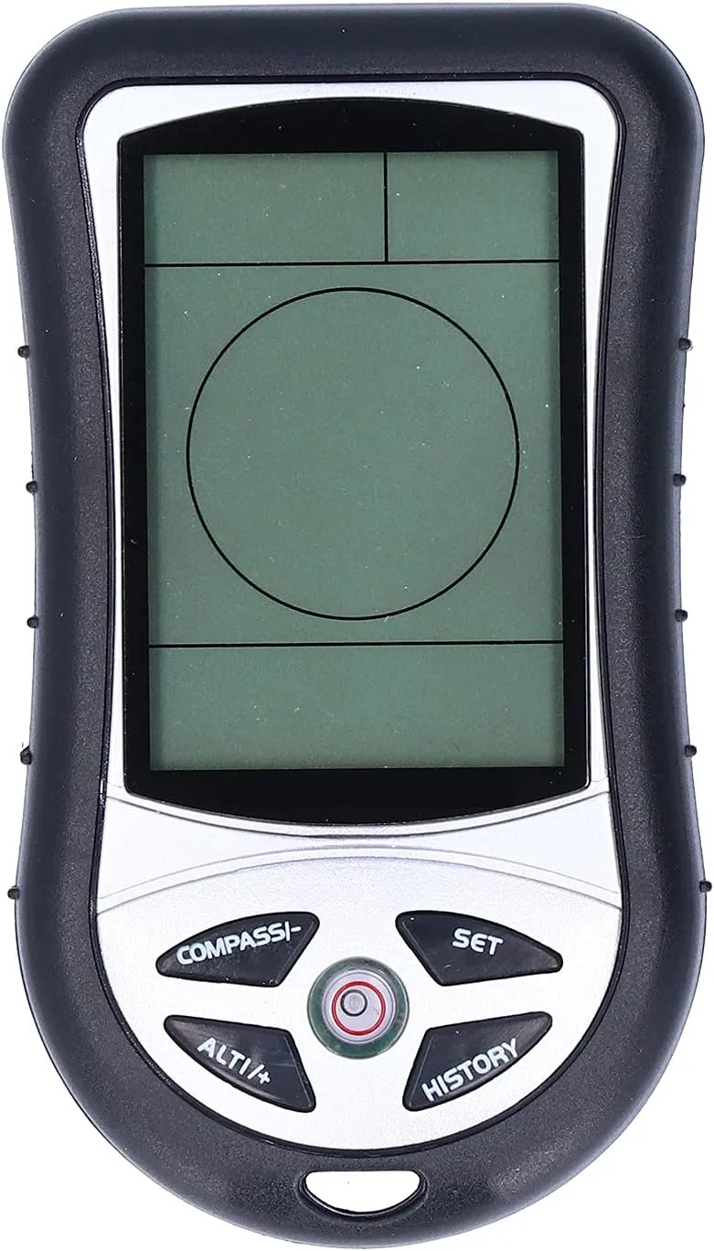 8-in-1 Multifunction Digital Altimeter with Lanyard, Handheld Electronic Altitude Meter Barometer, UltraBright Backlight, Powersaving Func, Ideal for Outdoor Sports