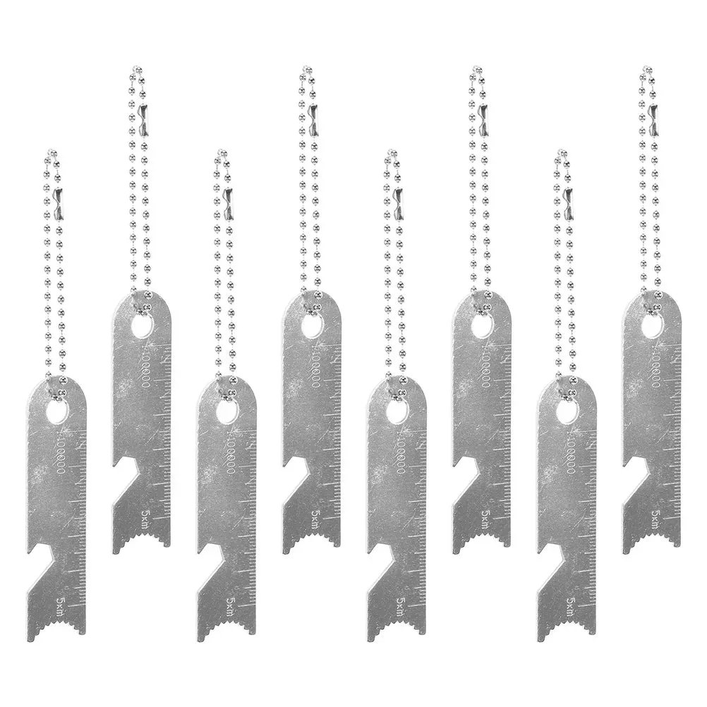 8 Pcs Outdoor Flint Scraper Camping Rod Striker - Fire Starting Tools - Steel Rods Manganese Strikers Magnesium