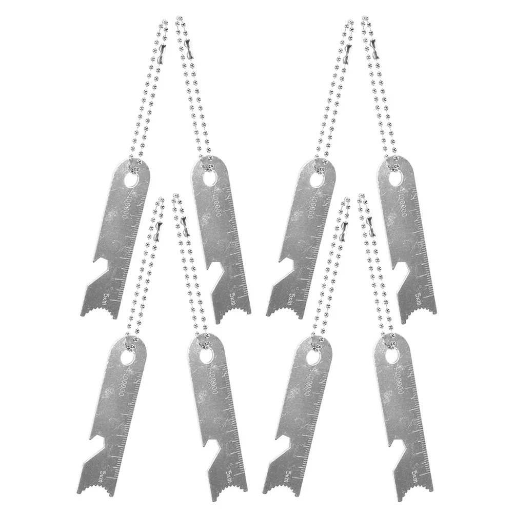 8 Pcs Outdoor Flint Scraper Camping Rod Striker - Fire Starting Tools - Steel Rods Manganese Strikers Magnesium