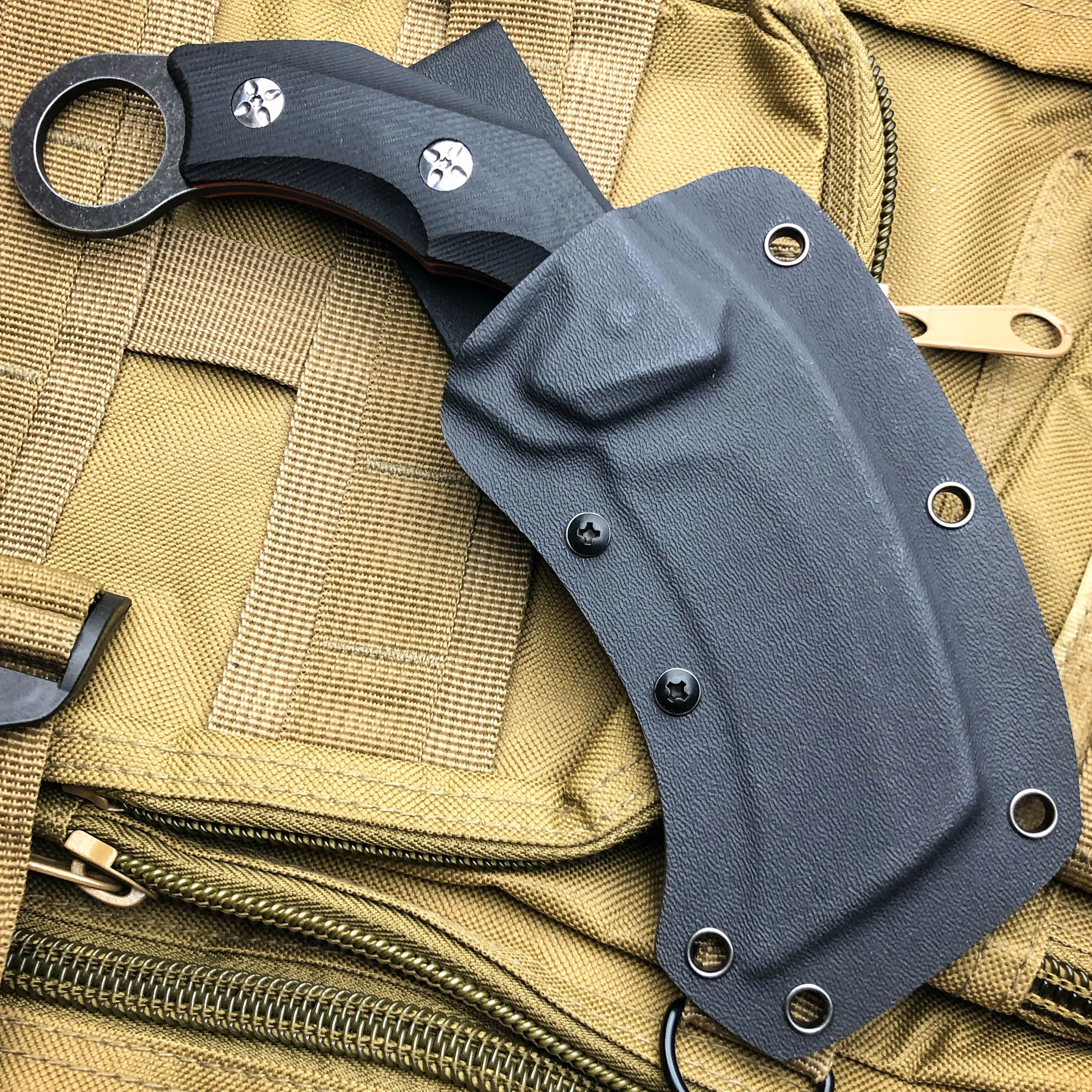 8.5" Heavy Duty Raptor Claw Karambit Talon FIXED BLADE Hunting Survival Knife