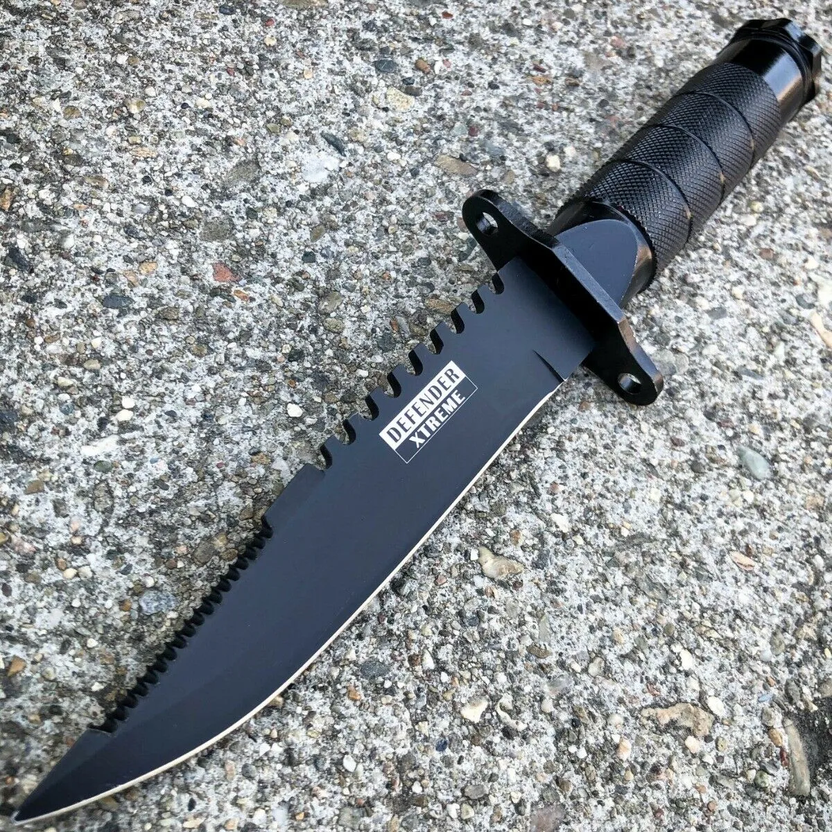 8.5" Tactical Fishing Hunting Survival Knife w/ Sheath Bowie Survival Kit Camp