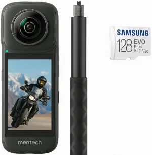 8K 360° Adventure Cam | Capture 12K Photos, Waterproof, 5s Fast Share, GPS, Touchscreen, Built-in Editor, Smooth Stabilization, Invisible Stick, 4K Streaming