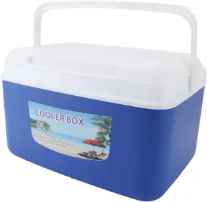 8L Insulated Portable Cooler, Leak Proof Ice Chest Lunch Box, Insulated Cooler Lunch Box, Hard Cooler with Heavy Duty Handle for Camping, Tailgating, Beach, Picnic, Groceries