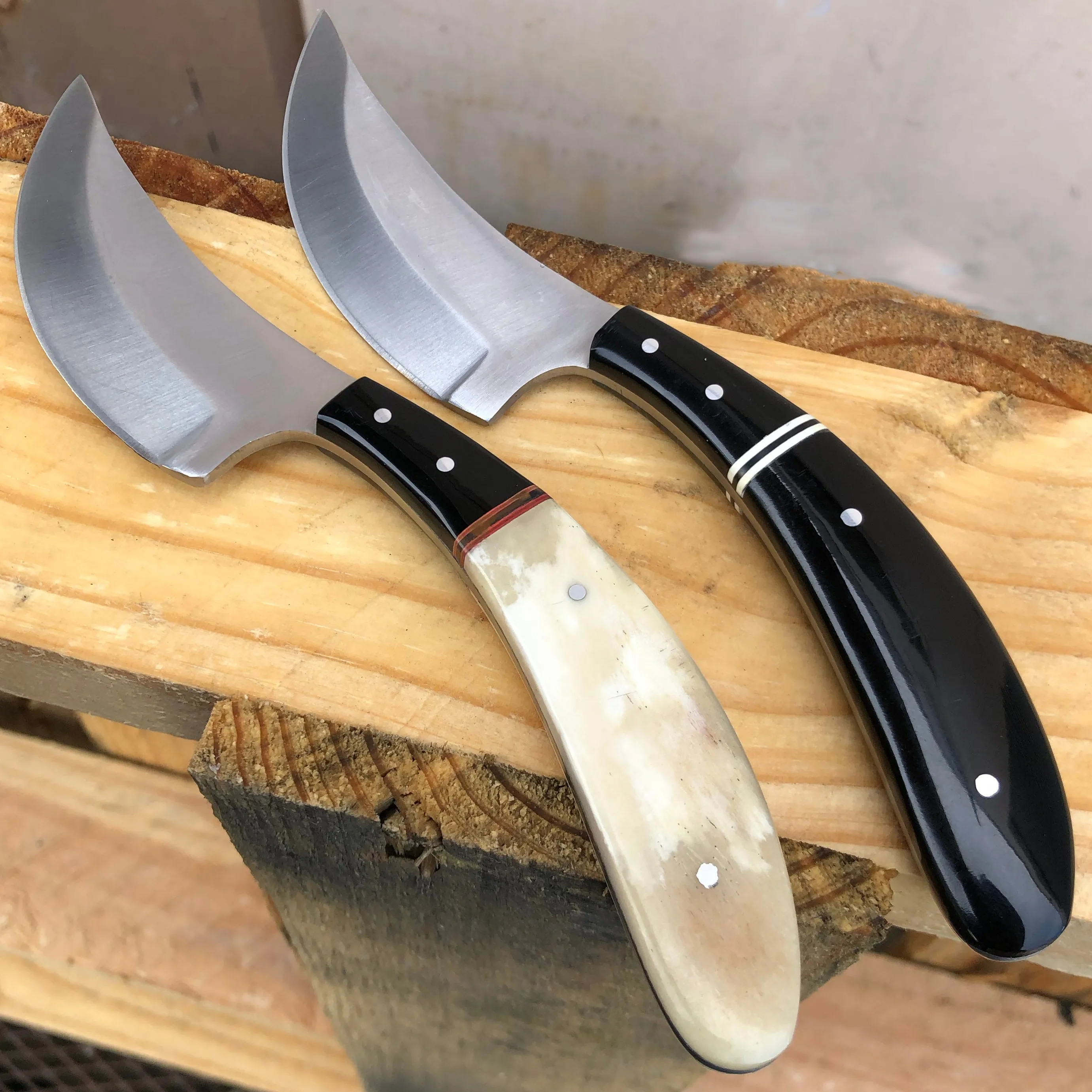 8" Skinner Upswept FULL Tang Hunting FIXED BLADE Camping Survival Knife w Sheath