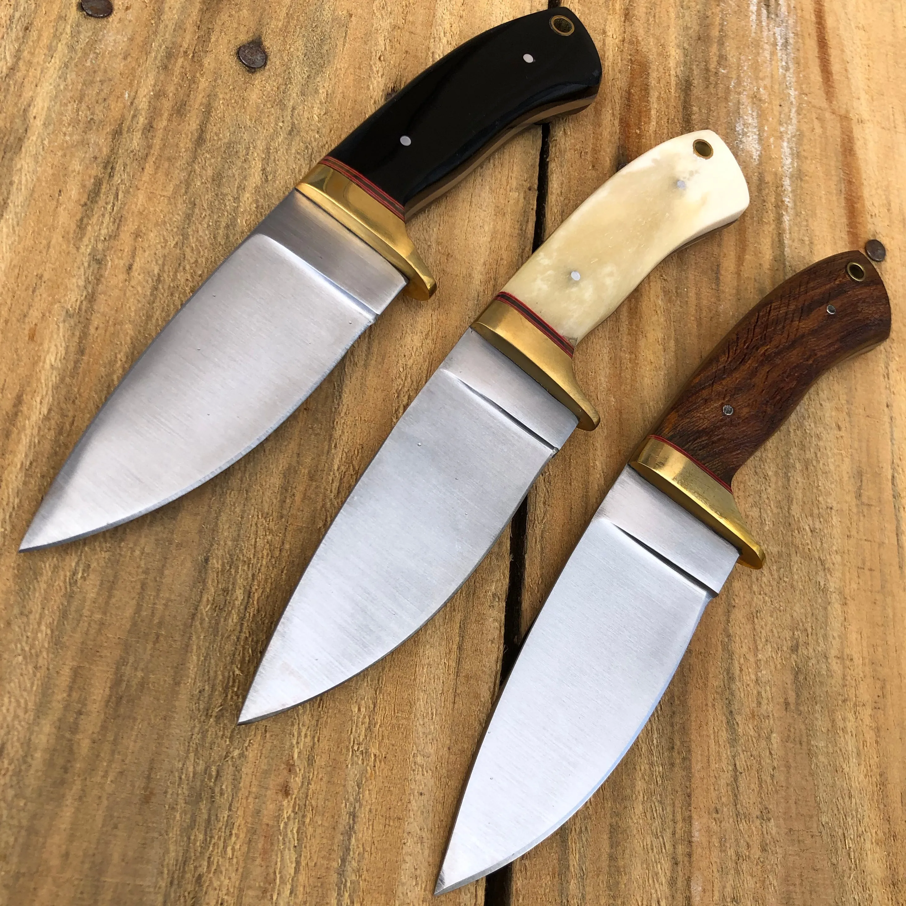 8" Survival FULL Tang Hunting FIXED BLADE Skinner Camping Drop Point Knife NEW