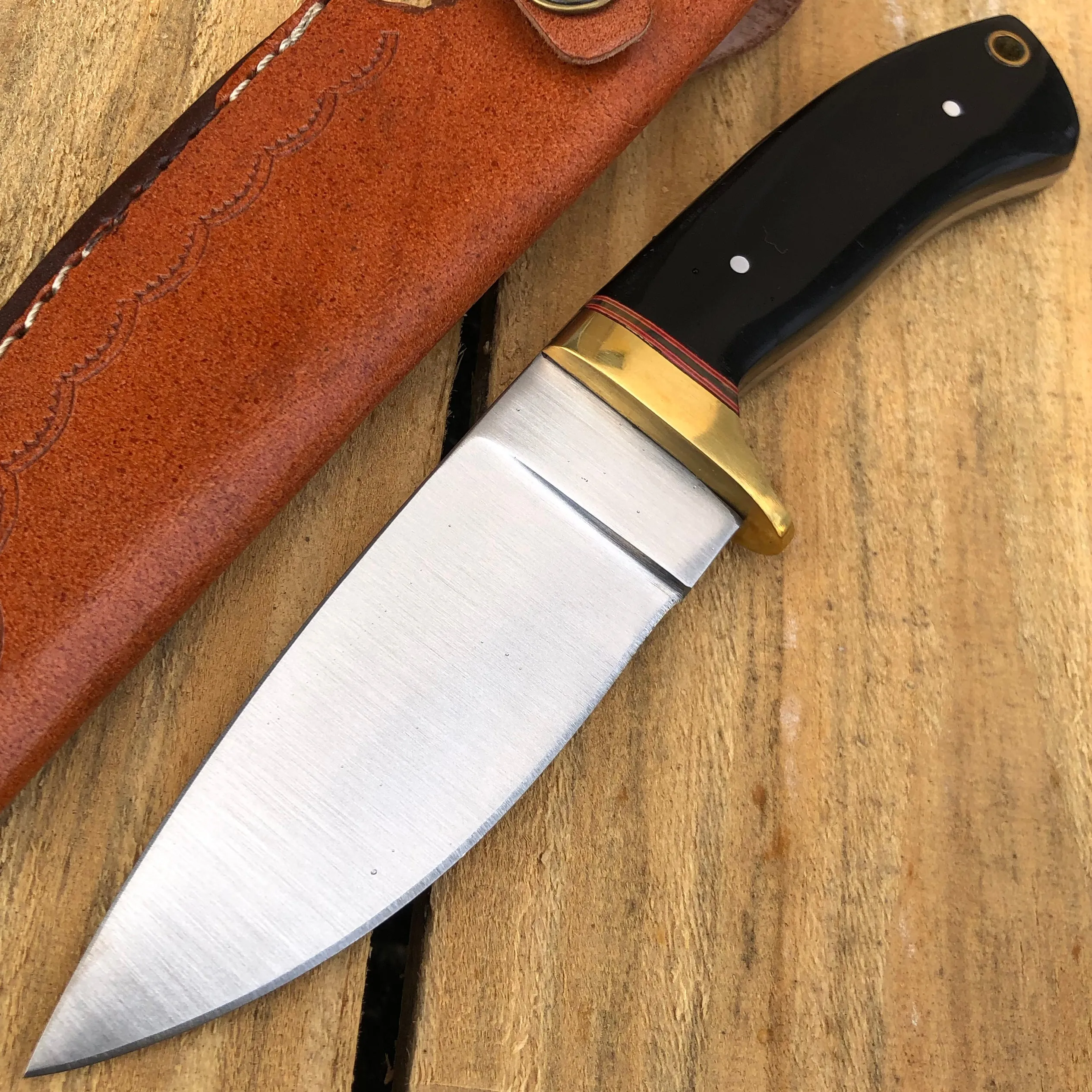 8" Survival FULL Tang Hunting FIXED BLADE Skinner Camping Drop Point Knife NEW