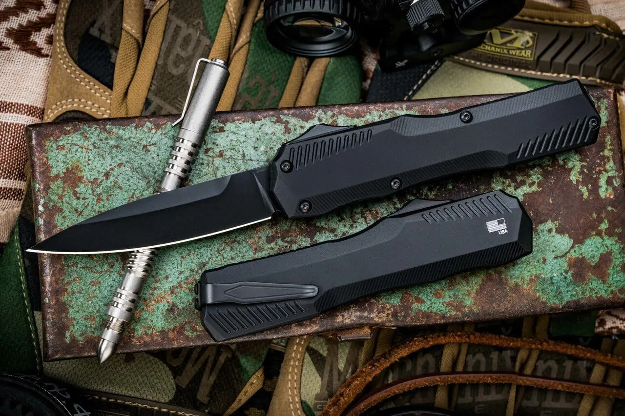 9000R Matt Diskin Livewire EDC Knife 3.3" Cpm-Magnacut Two-Tone Reverse Tanto Blade, Cool Sharp Tactical Folding Pocket Knife, Pocketclip, for Men Women Camping Hiking (Black)