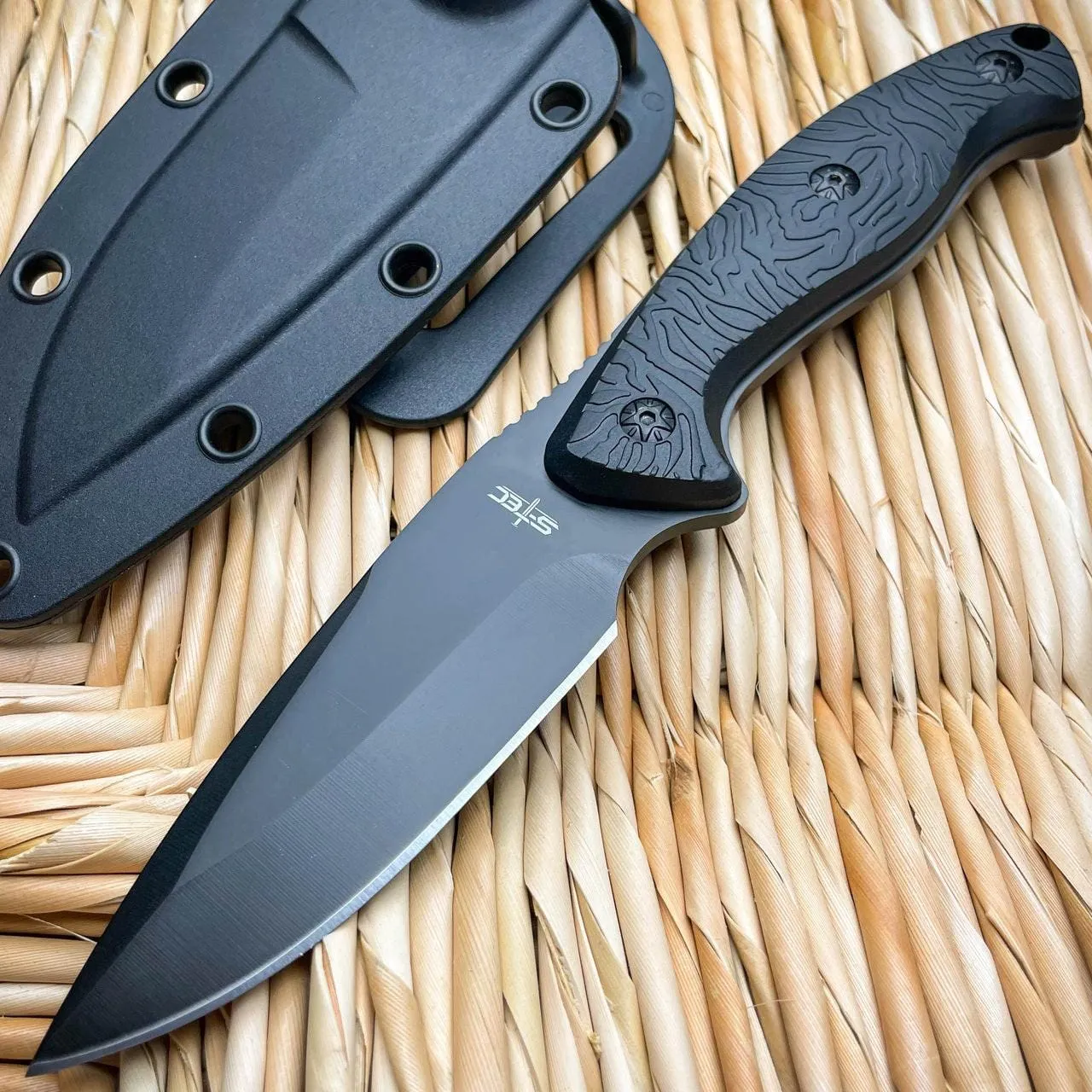 9" Military Camping Survival Hunting Fixed Blade Rambo Combat Knife w/ Sheath