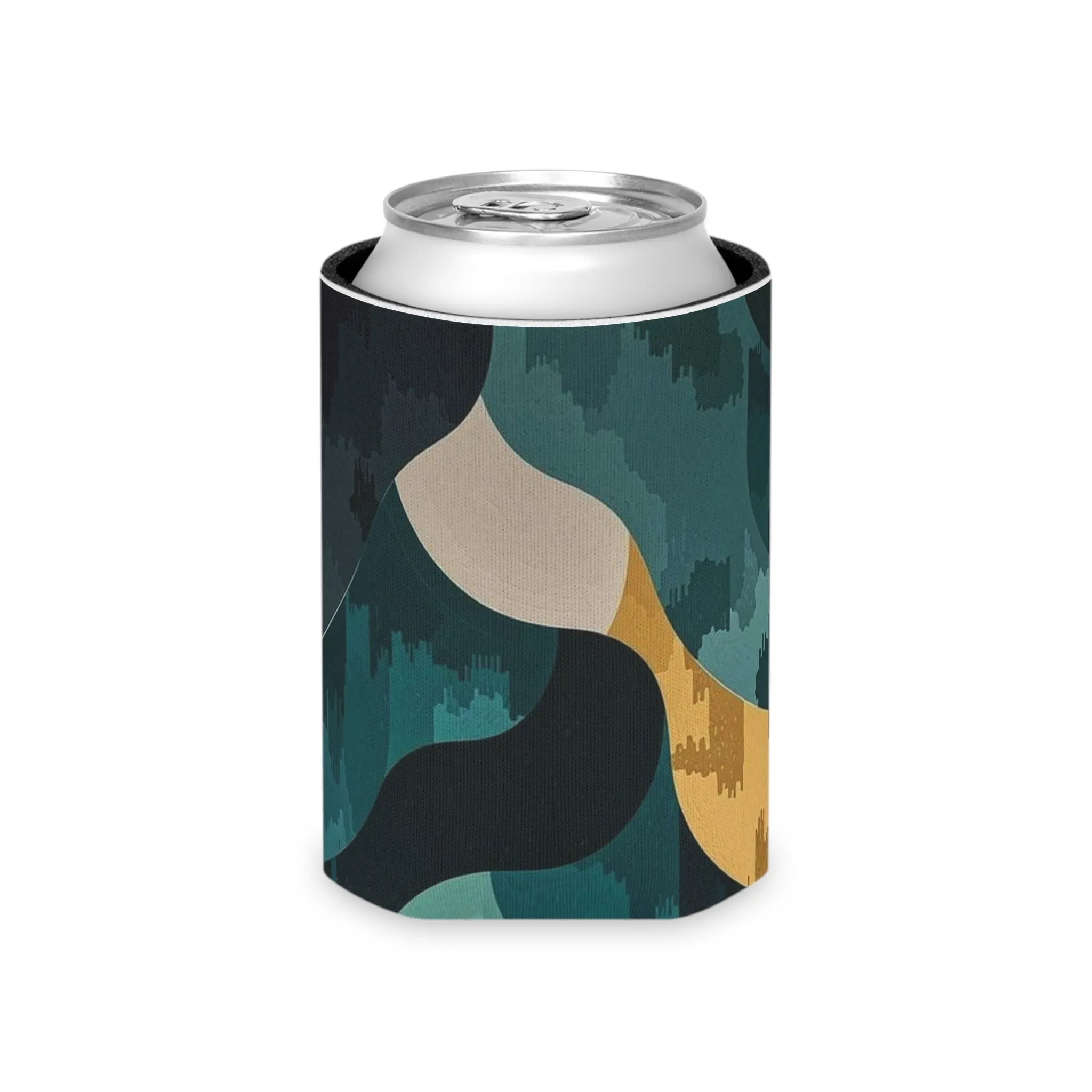 Abstract Pattern Can Cooler - Stylish Insulated Beverage Sleeve for Outdoor Events