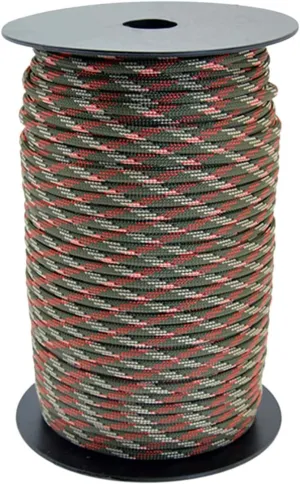 Accessory Cord Rope High Strength Utility Paracord, 4Mm Paracord Polyester Rope 9 Strands Parachute Cord for Survival, Outdoor,Green
