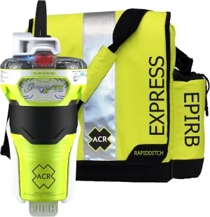 ACR GlobalFix V6 EPIRB with RapidDitch Express Bag - 2343.1: Reliable Emergency Beacon with Quick-Release Bag for Fast Deployment in Critical situations.