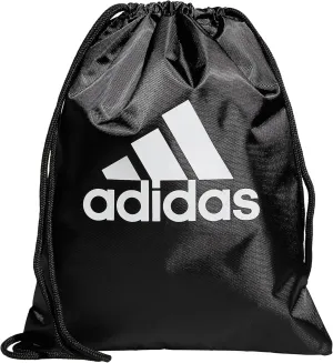 adidas Tournament 3.0 Sackpack Drawstring Bag Lightweight Backpack, Black/White, One Size