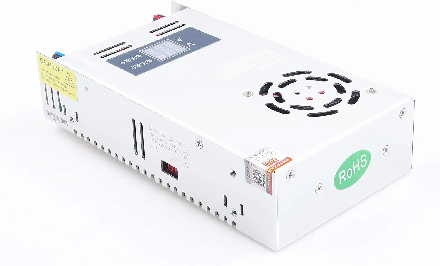 Adjustable DC Power Voltage Converter AC 110V - 220V to DC 0-60V 0-8.5A Module Switching Power Supply Digital Display 500W Voltage Regulator Built in Cooling Fan (0-60V 0-8.5A)
