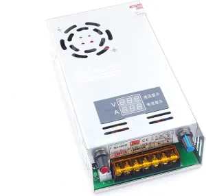 Adjustable DC Power Voltage Converter AC 110V - 220V to DC 0-60V 0-8.5A Module Switching Power Supply Digital Display 500W Voltage Regulator Built in Cooling Fan (0-60V 0-8.5A)