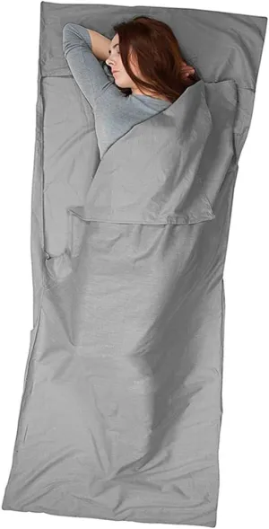 Adult Sleeping Bag Liner Travel Sheet Hotel Sleep Bag Lightweight Sleep Sack Compact for Camping Travel