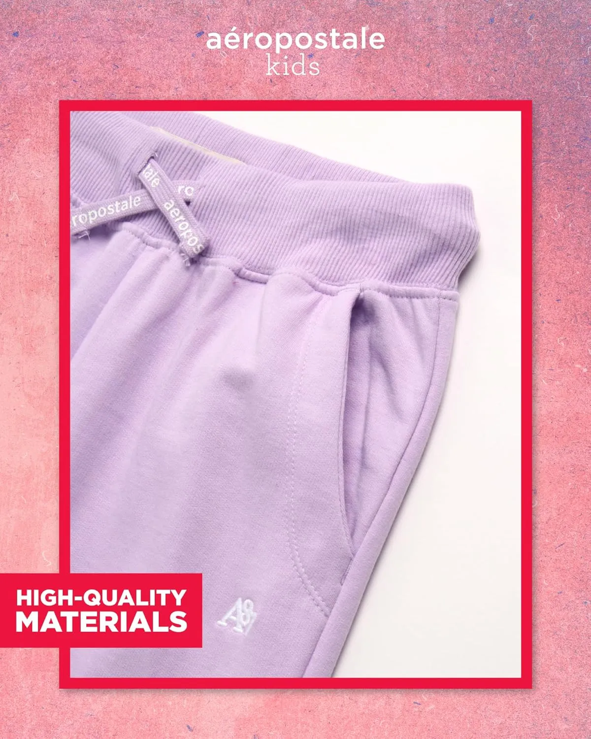 AEROPOSTALE Girls' Sweatpants - Fleece Wide Leg Performance Jogger Pants for Girls - Kids' Lightweight Joggers (7-16)