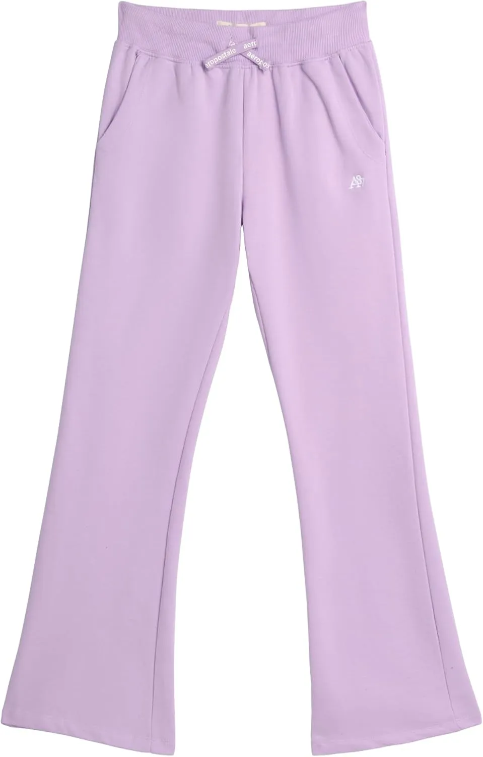 AEROPOSTALE Girls' Sweatpants - Fleece Wide Leg Performance Jogger Pants for Girls - Kids' Lightweight Joggers (7-16)