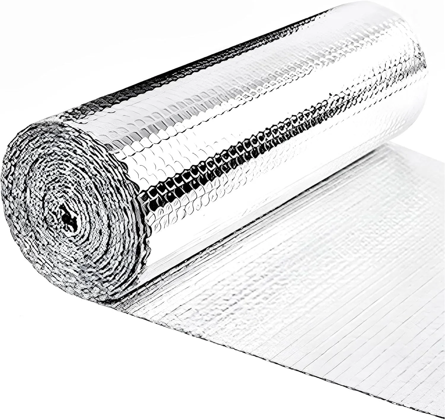 Aiglille Reflective Insulation Foam, 48" W x 99" L Double Bubble Weatherproofing Reflectix Foil Insulated for RV, Window Insulation for Summer Heat