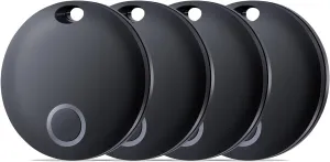 Air Tag, Bluetooth Tracker-4 Pack Works with Apple Find My (iOS Only), Smart Tags for Luggage, Keys, Backpack, IP67 Waterproof
