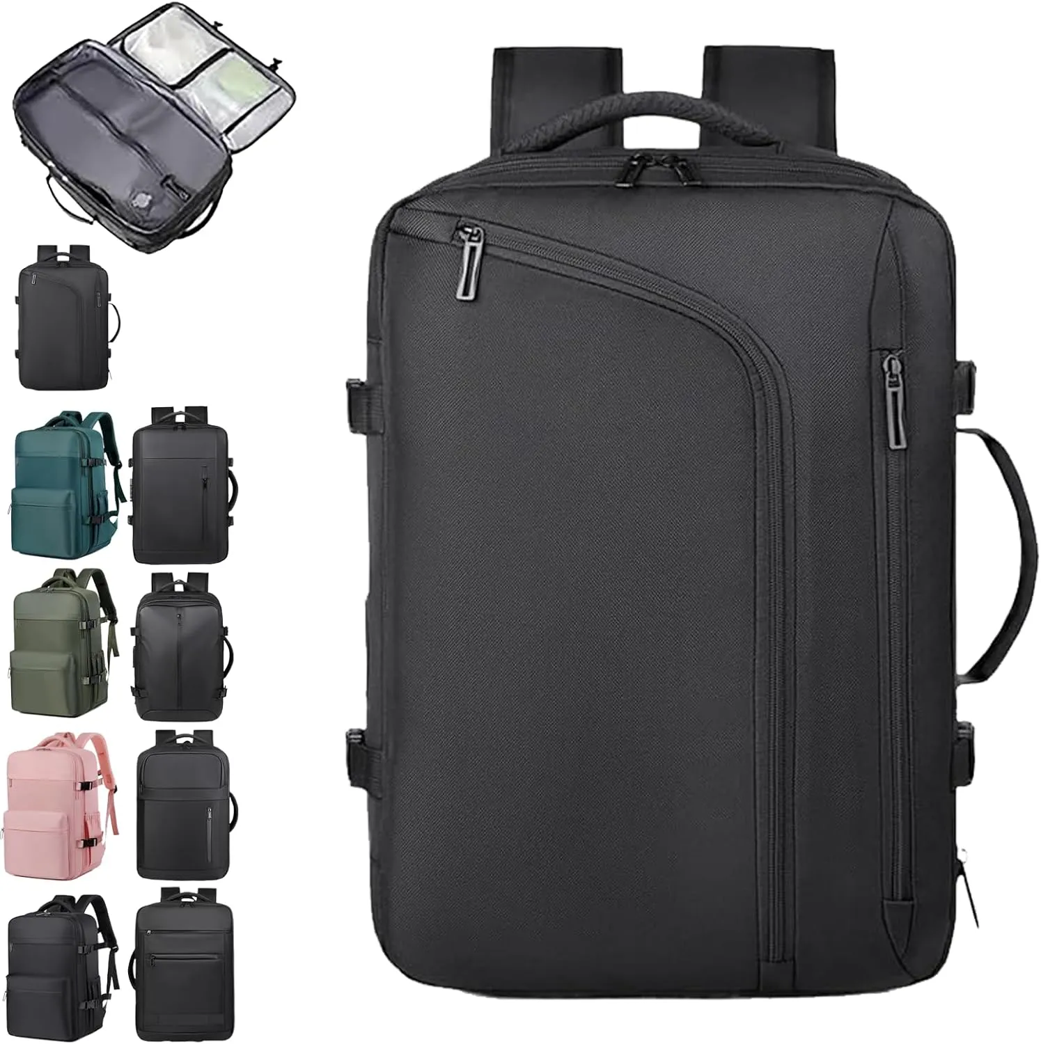 Airback Backpack, Expandable Backpack with Vacuum Compression, Travel Backpack with Vacuum Compression (Type-A)