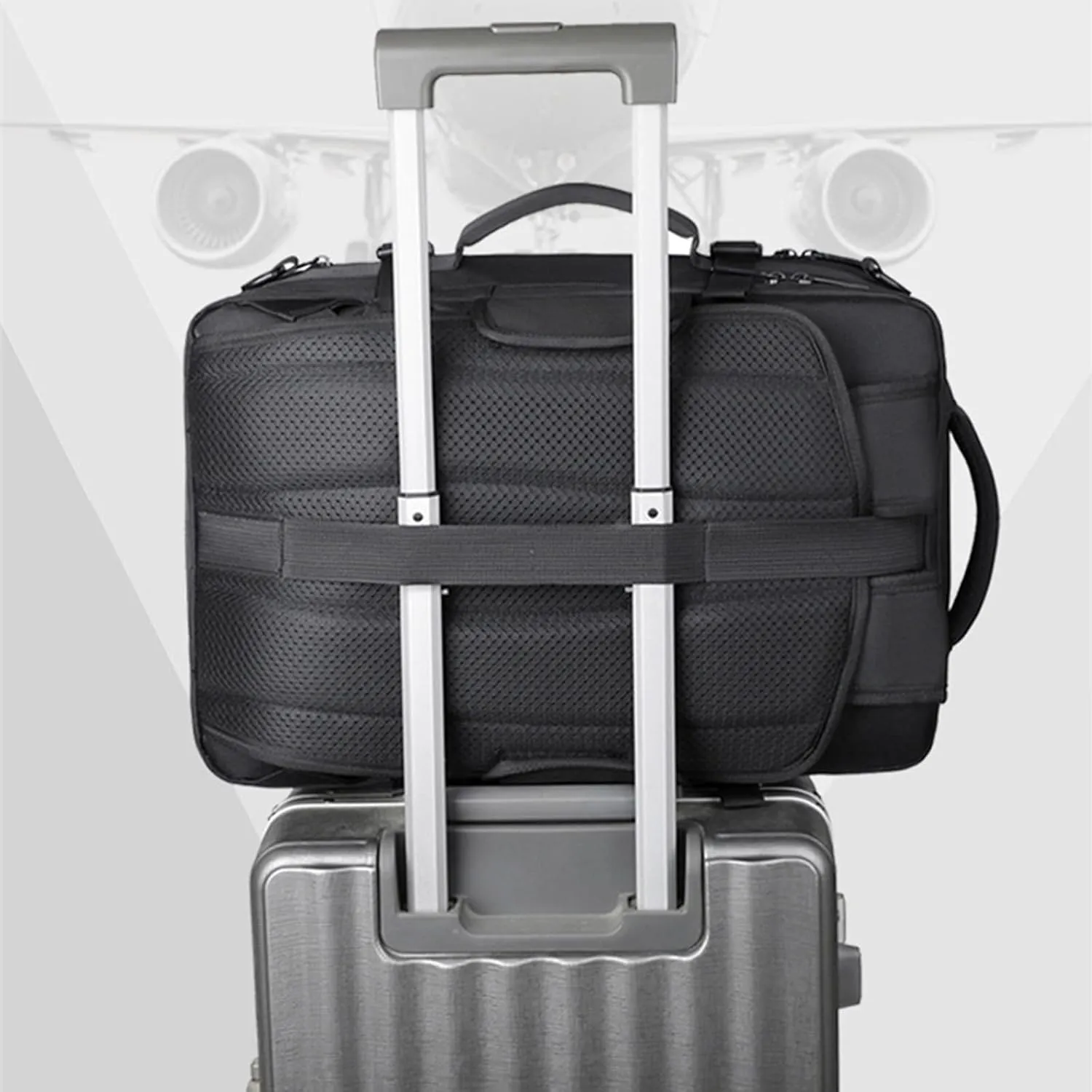 Airback Backpack, Travel Backpack with Vacuum System, Expandable Backpack with Vacuum Compression (Style C,One Size)