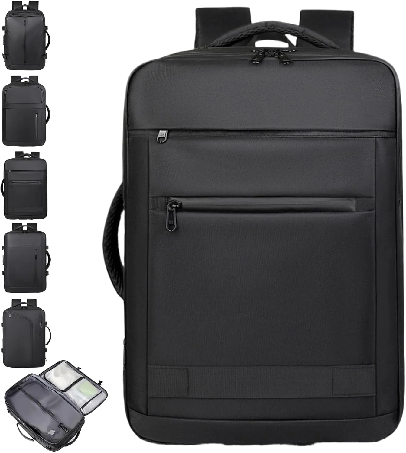 Airback Backpack, Travel Backpack with Vacuum System, Expandable Backpack with Vacuum Compression (Style C,One Size)