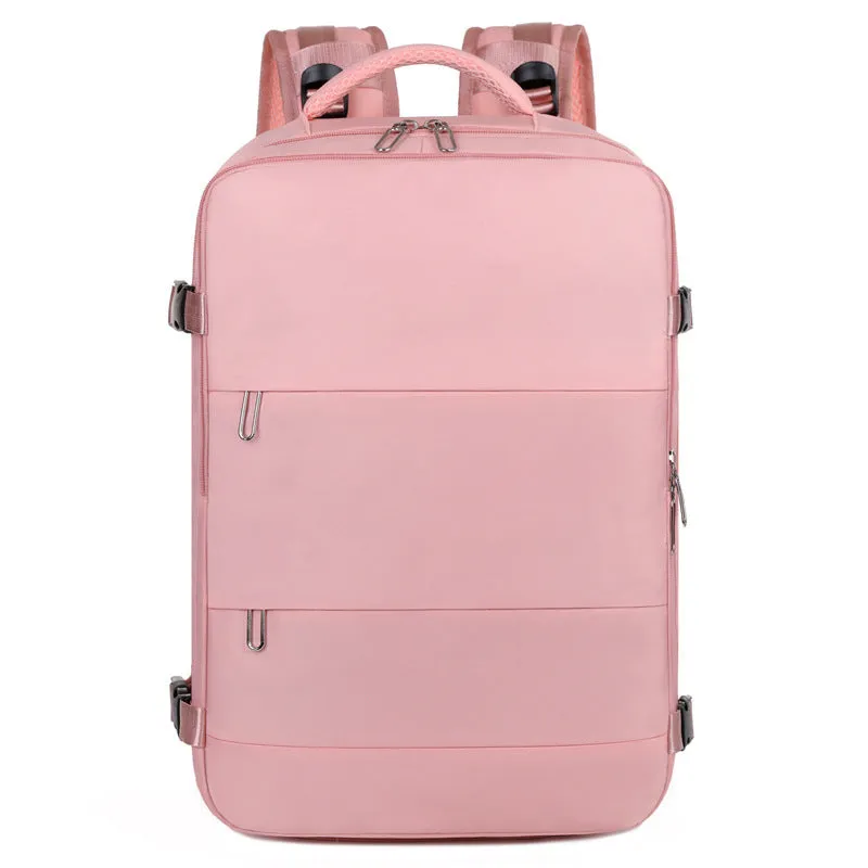 Airline-Approved Travel Backpack - Waterproof Carry-On with Shoe Compartment, Laptop Pocket for Women & Men