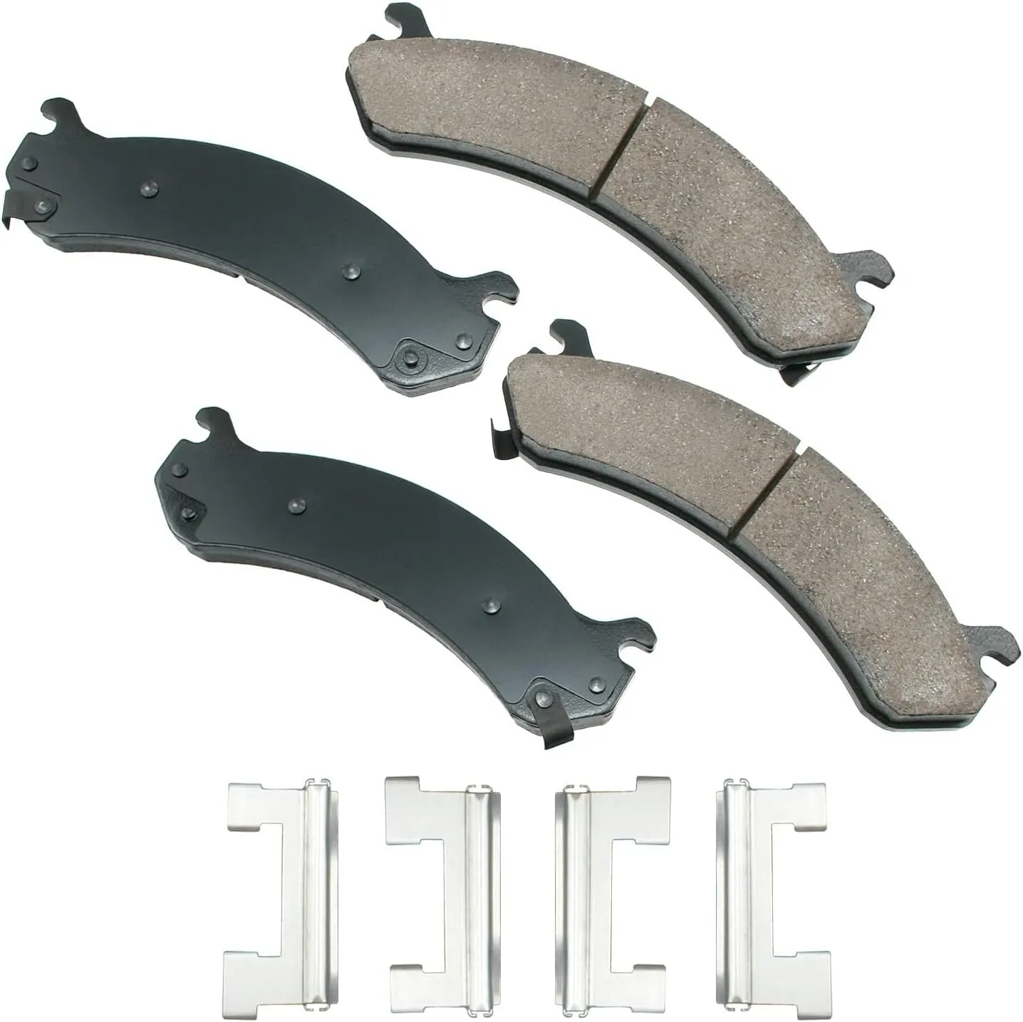 Akebono ACT784 Proact Ultra Premium Ceramic Disc Brake Pad kit, grey