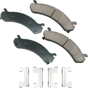Akebono ACT784 Proact Ultra Premium Ceramic Disc Brake Pad kit, grey