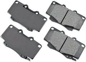 Akebono ACT799 Proact Ultra Premium Ceramic Disc Brake Pad kit , GREY