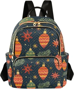ALAZA Christmas Lantern Small Backpack Purse for Women Travel Bag Lightweight Shoulder Bag Fashion Daypack