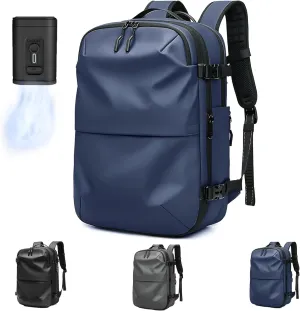 Alepeak Vacuum Backpack,Vacpack Backpack 2.0,60l Expandable Backpack with Vacuum Seal (Blue   Electric Vacuum)