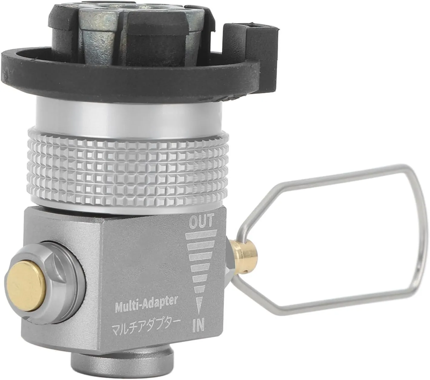Alomejor Gas Saver, Portable Gas Refill Adapter with Pressure Release Button for Camping, Hiking, Fishing