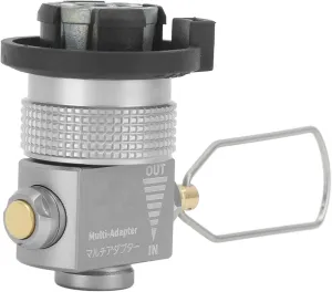 Alomejor Gas Saver, Portable Gas Refill Adapter with Pressure Release Button for Camping, Hiking, Fishing