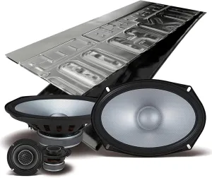 Alpine S2-S69C, S Series 6x9 2-Way Hi-Res Speakers   Sound Damping Kit Bundle