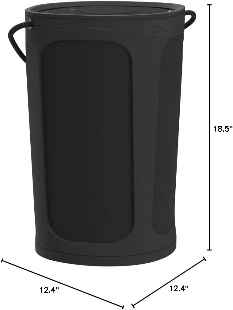 Altec Lansing Soundbucket XL - Waterproof Bluetooth Speaker with Customizable LED Lights, Qi Wireless Charging, 20 Hours Playtime & 100 Foot Range