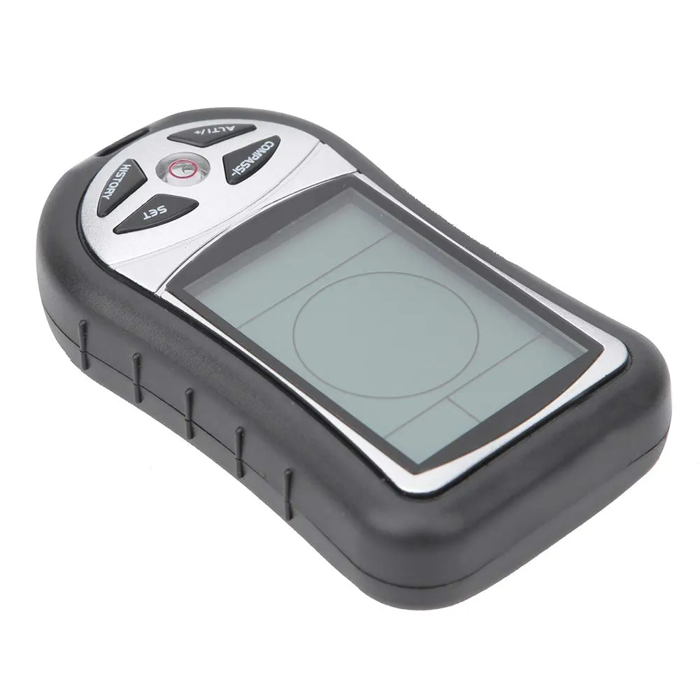 Altitude Gauge, Electronic Altitude Meter, 8 in 1 Handheld Altitude Gauge, Blue LED Backlight Thermometer for Outdoor Activities